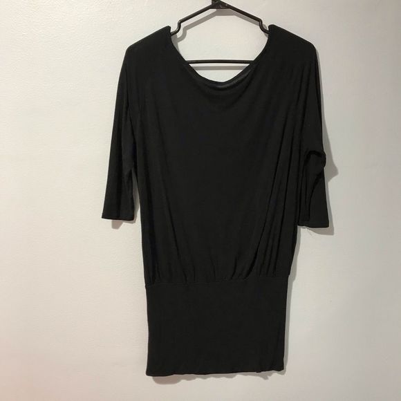 Divided by H&M Black 3/4 Sleeves Top Size 8 - Picture 2 of 4